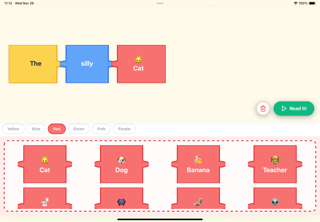 Wacky Lines App Interface